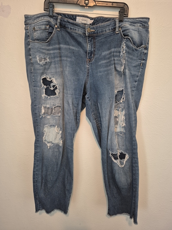 torrid Denim - Torrid Blue Distressed Women’s Jeans